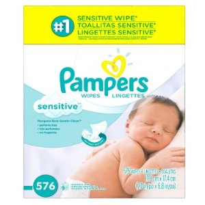 Pampers 敏感皮肤型婴儿湿巾, 576张
