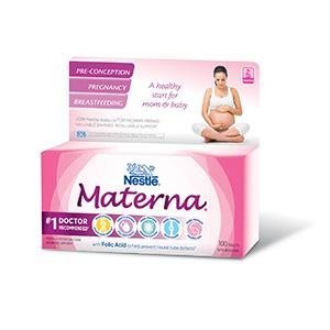 NESTLÉ 雀巢 Materna孕妇综合维生素100粒 含叶酸 （加拿大产科医生推荐）