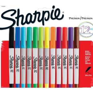 Sharpie 彩色精细记号笔12支装