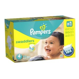 Pampers Swaddlers婴儿纸尿裤超大包装（1-6号，100-216片）