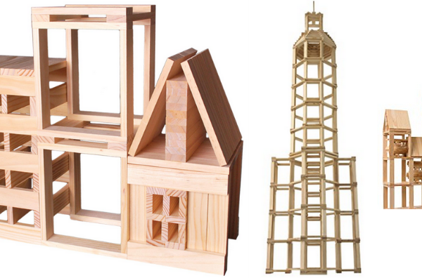 CitiBlocs 300 Piece Natural Colored Building Blocks 35.99