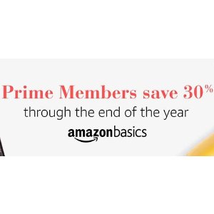 Amazon Basics商品全部七折！仅限Prime会员！