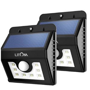 Litom 太阳能防水LED感应灯-2个装