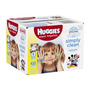 HUGGIES Simply Clean 婴儿湿巾无香型 432片