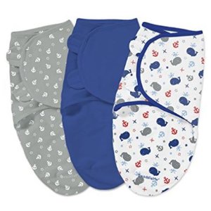 Summer Infant 全棉婴儿安全包巾 3个装 - 小/中号