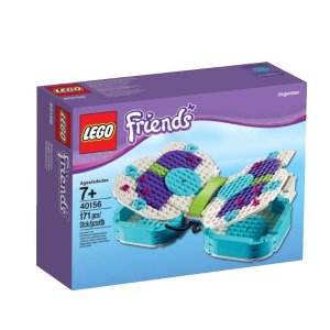 LEGO 乐高积木玩具 女孩Friends蝴蝶式收纳盒 40156