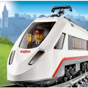 LEGO乐高 城市系列 动车组 60051 带轨道和动力套件