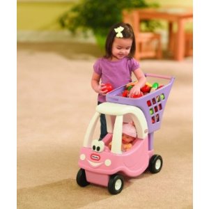 Little Tikes 儿童购物车玩具，粉色