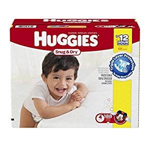 史低！Huggies Snug and Dry 纸尿裤 4号 188片