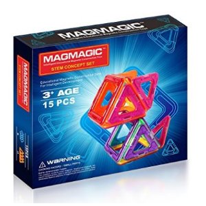 史低价！Magmagic彩色磁性建筑玩具15片