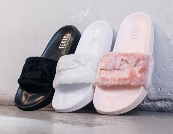 上新!快抢! Rihanna x Puma 毛毛拖鞋新色发售