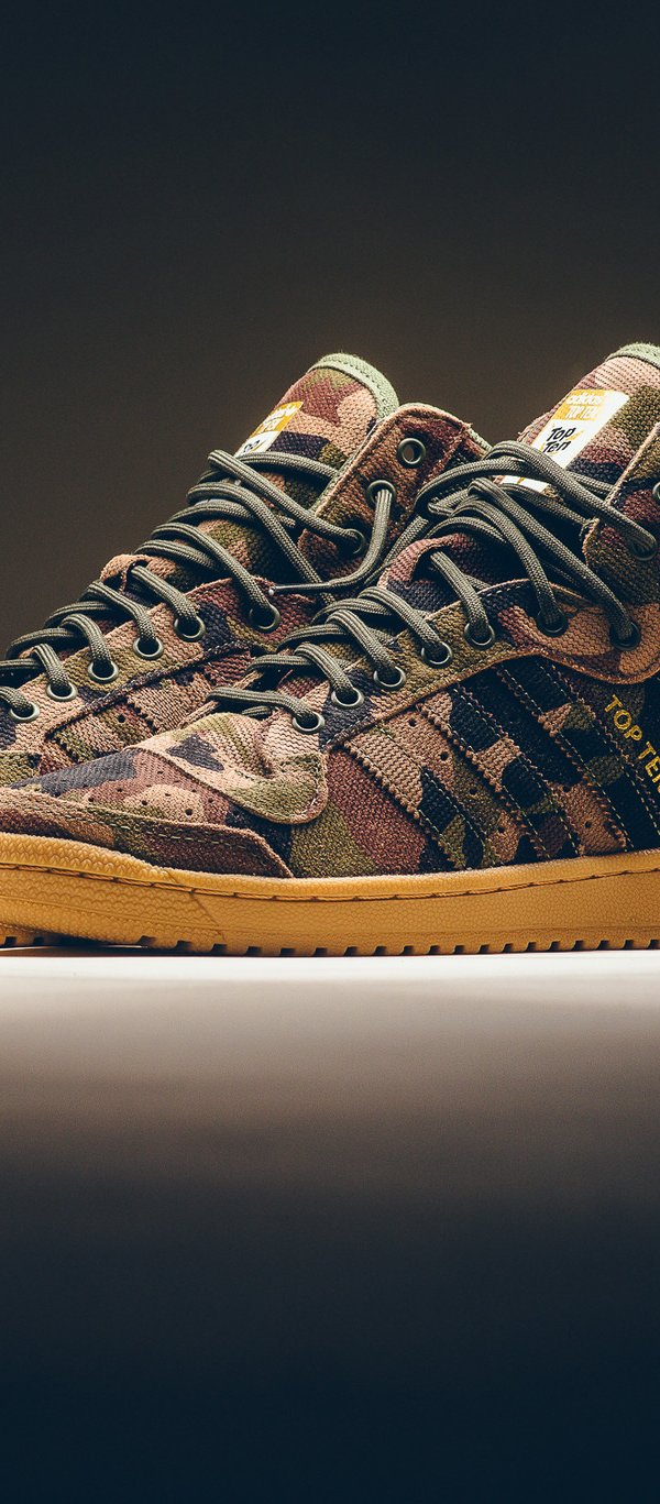 Adidas top ten hi camo store