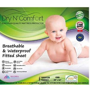 Dry N Comfort 超软防过敏防水婴儿床垫保护套
