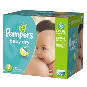 Pampers 帮宝适婴儿纸尿裤超大包装（1-6号）