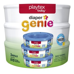 销量冠军！Playtex Diaper Genie 尿布桶垃圾袋替换芯, 270ct (3盒装)