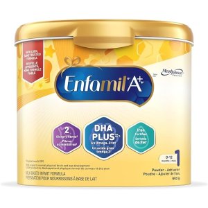 Enfamil A+婴儿配方奶粉0-12 个月，663 克