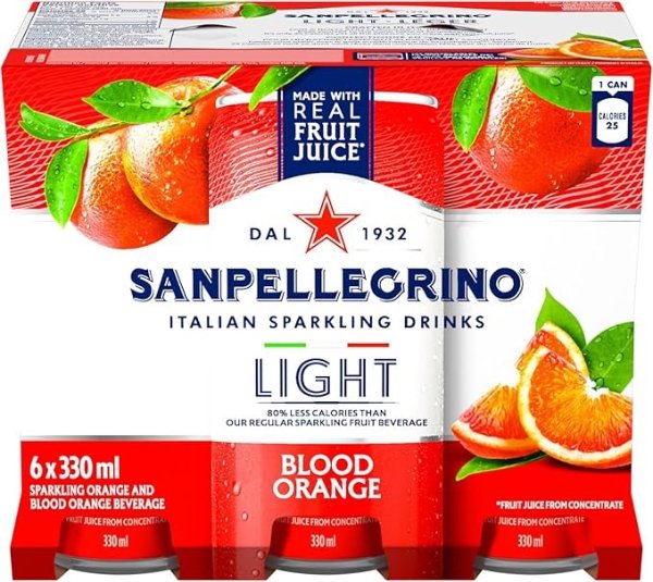 SAN PELLEGRINO 血橙果汁气泡饮料 330mlx24罐