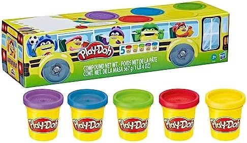 Play-Doh 返校系列5件装橡皮泥 无毒安全