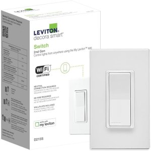 💥史低价💥：Leviton Decora新款智能Wi-Fi开关 支持语音控制与智能平台