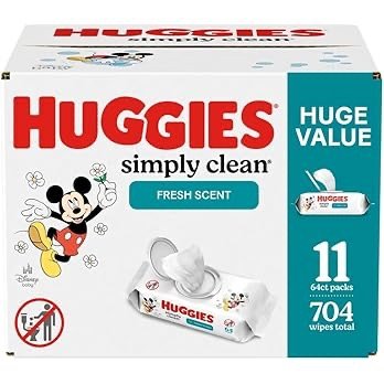 Huggies Simply Clean 婴儿湿巾 64抽 x 11包