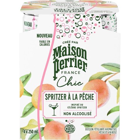 MAISON PERRIER 氼颂家桃子风味巴黎水 4罐