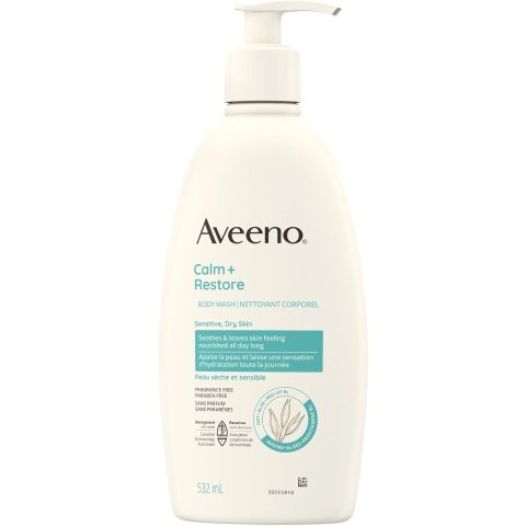 Aveeno 抗氧化燕麦沐浴露532ml 敏感干皮护理