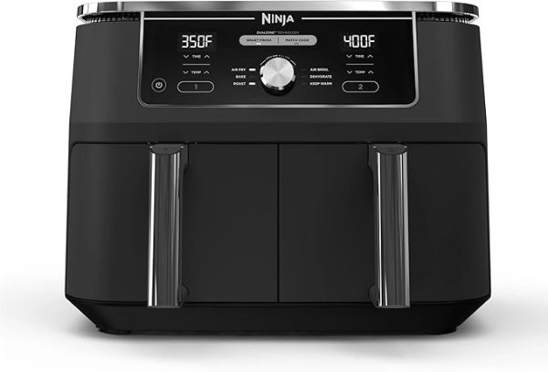 Ninja DZ401 10夸脱大容量 双篮空气炸锅 双区独立控温