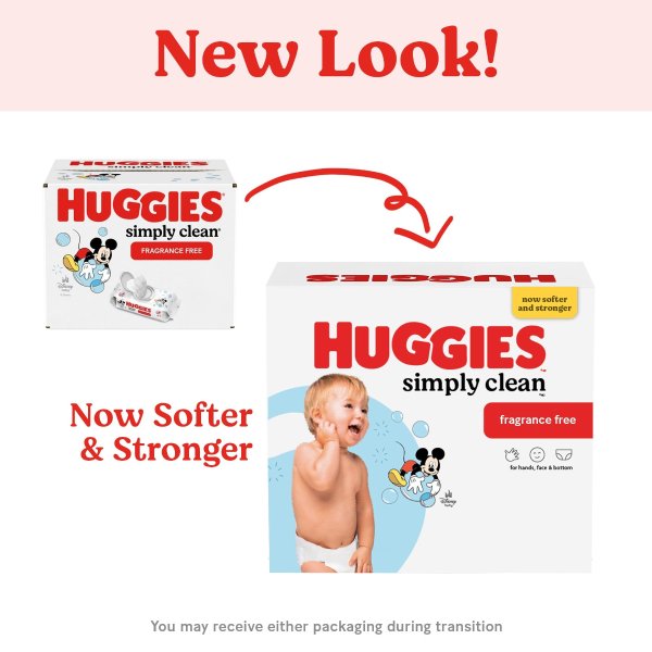 HUGGIES 婴儿湿巾 低过敏性 无香型 3包翻盖式包装 192片装