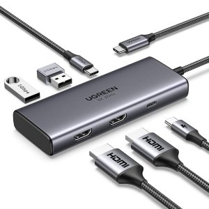 UGREEN 六合一 USB-C 集线器拓展坞