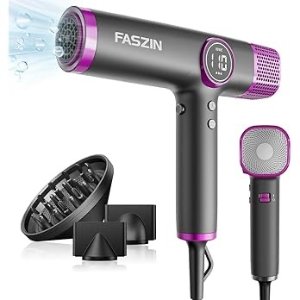 Faszin 高速快速干发轻巧型吹风机 2 亿离子 自动清洁