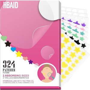 Hbaid面部水胶体隐形痘痘贴 324 片