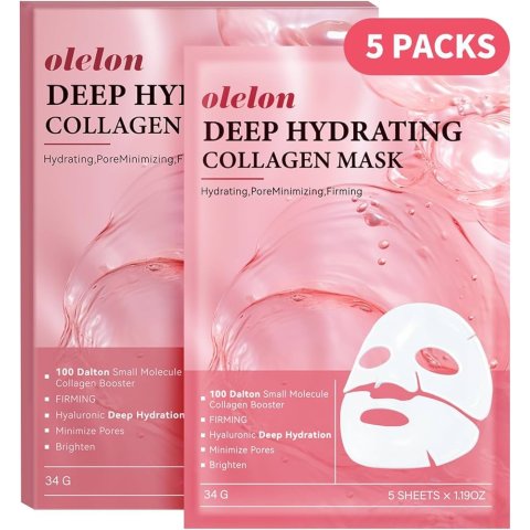 OLELON 韩国胶原蛋白面膜 5片装