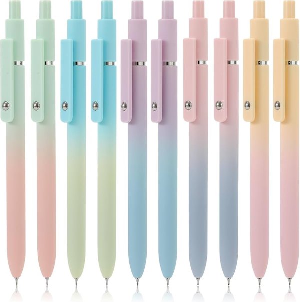 FIOVER 10 支装黑色中性笔 0.7mm 笔尖
