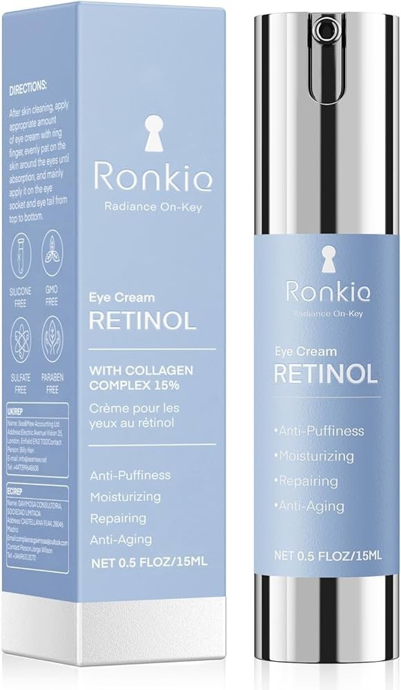 Ronkie视黄醇眼霜，有效对抗黑眼圈盒眼袋