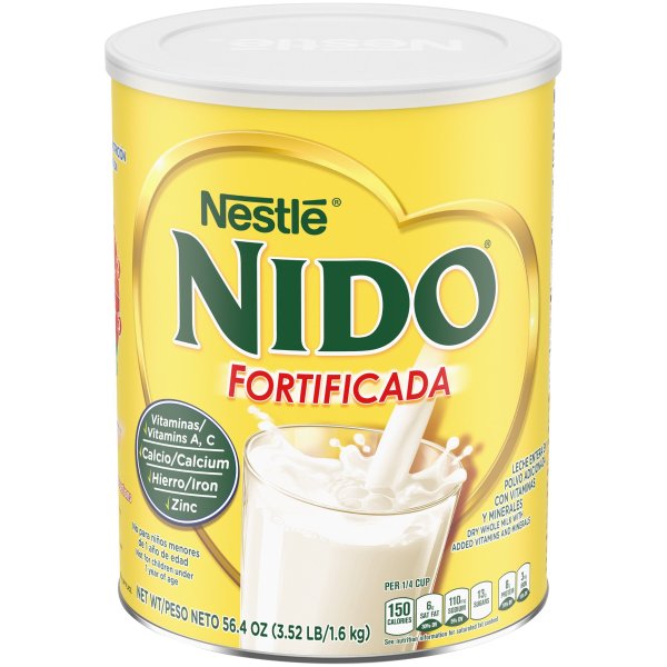 nido fortificada dry whole milk powdered