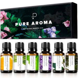 PURE AROMA 100%天然香薰油6件套 芳香疗法舒压安眠