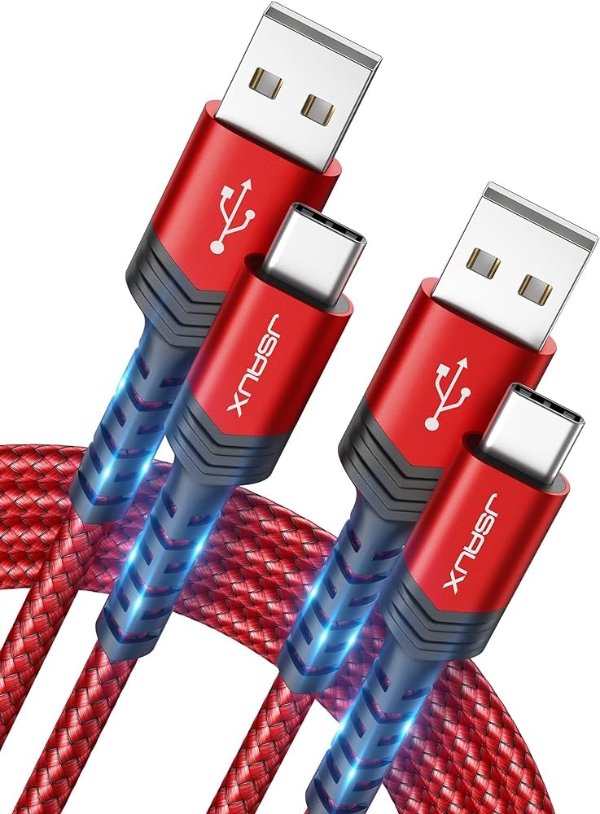 JSAUX USB-C数据线2件套 