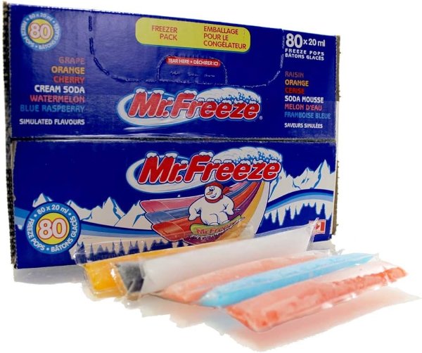 Mr. Freeze 冰棒20ml装 80个  6个混合口味