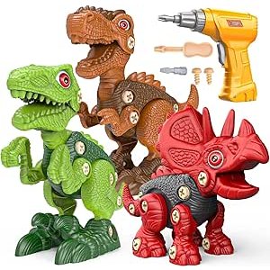 Sanlebi 可拆卸恐龙玩具 适合4-7岁儿童
