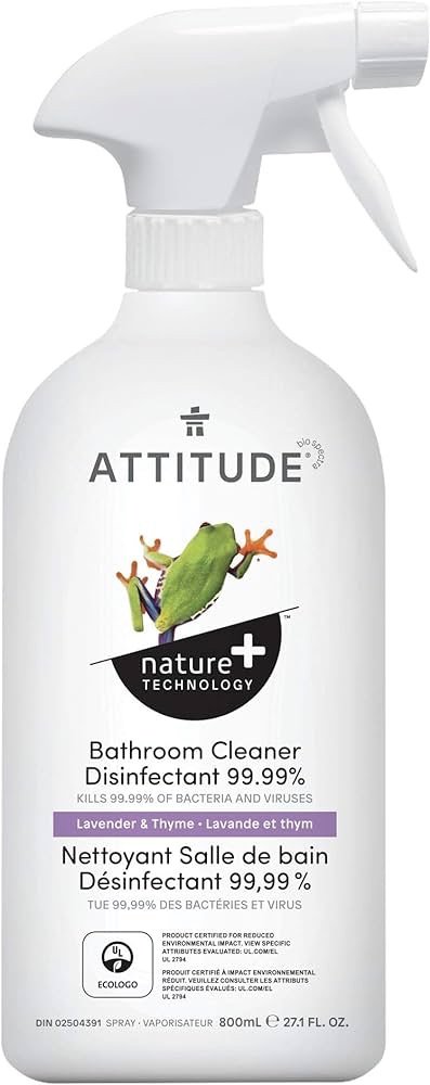 ATTITUDE 浴室清洁消毒剂800ml  薰衣草百里香 有效除菌