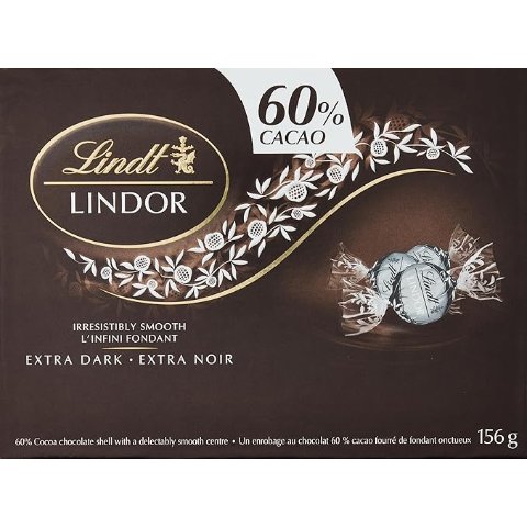 Lindt LINDOR 60% 可可黑巧克力松露礼盒 156g