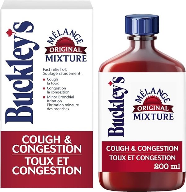 Buckley's 止咳糖浆 缓解咳嗽、鼻塞等 200ml 适合12岁以上和成人