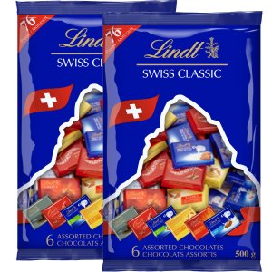 Lindt 瑞士莲混合口味巧克力500g*2 家中必备小零食 口感丝滑