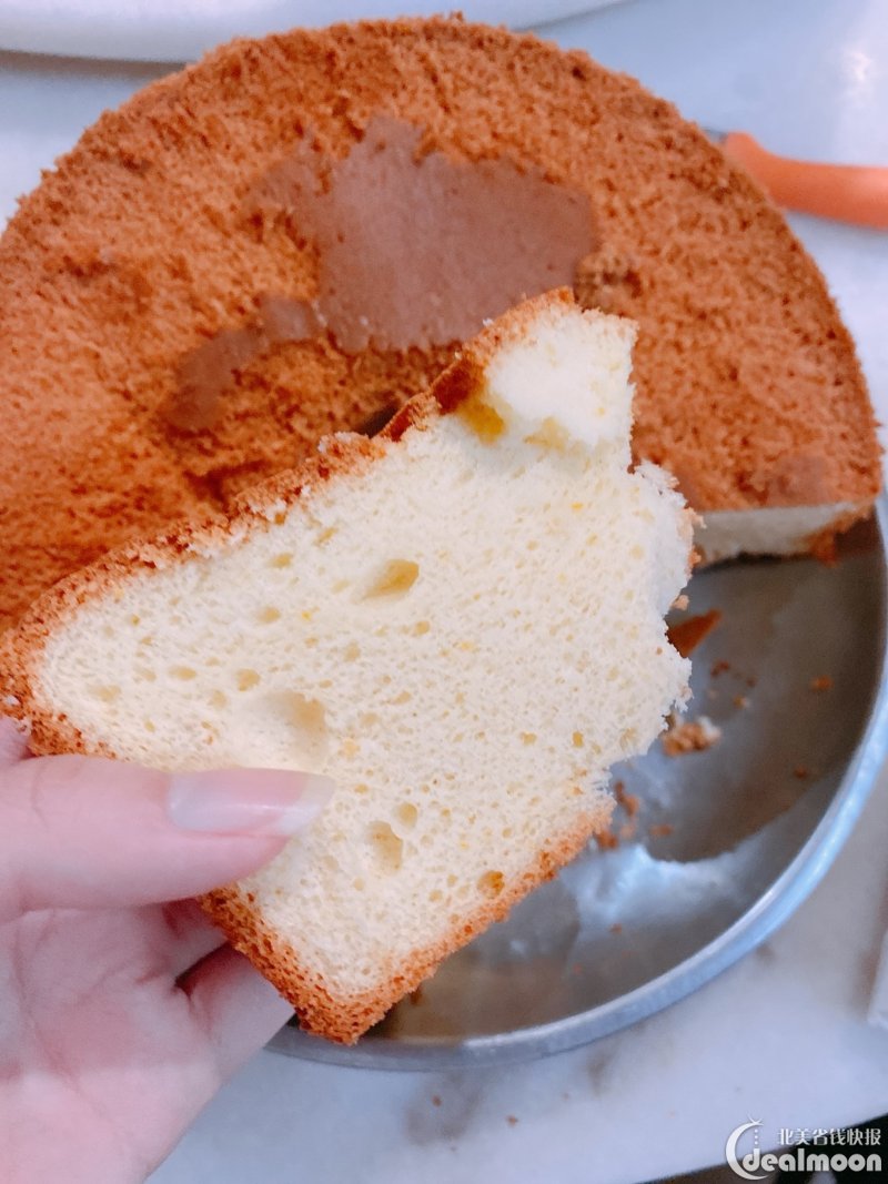 橙子味戚风蛋糕做法