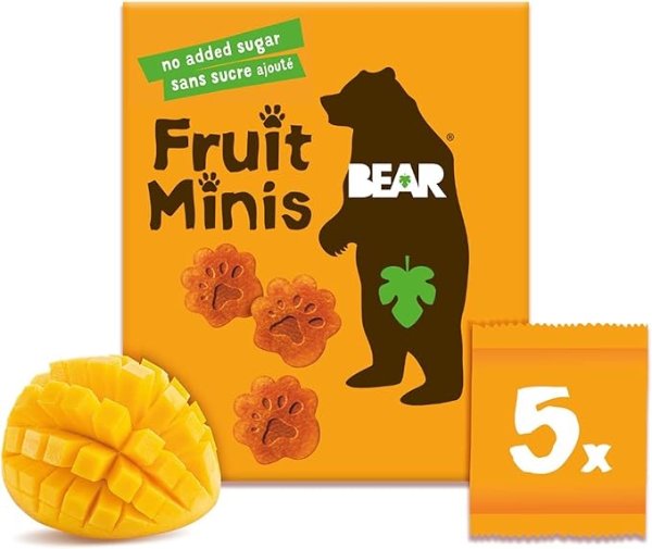 BEAR 芒果味水果片 不添加糖 配料表只有水果的宝宝零食