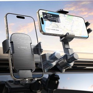 LISEN 车载手机支架 可360度旋转 稳固防滑落 多型号手机通用