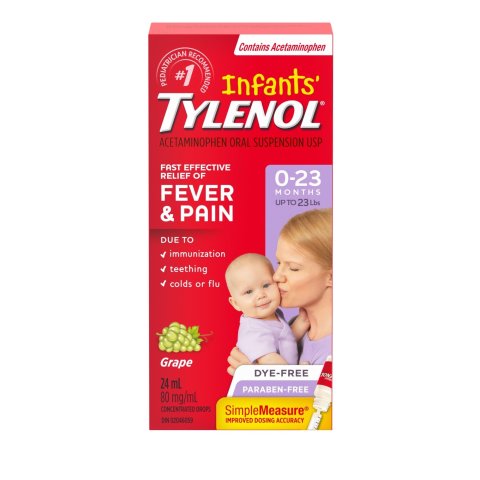 $6(org$8.99)Tylenol 泰诺 婴儿退烧止痛滴剂24mL 0-23月宝宝适用