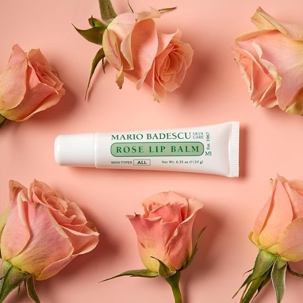 Mario Badescu 玫瑰润唇膏 抚平唇纹 救急必备