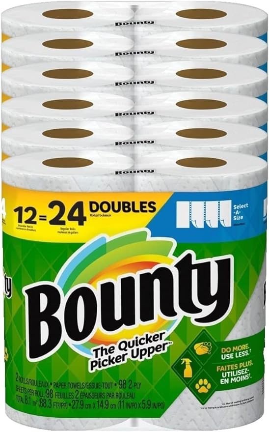 Bounty 双层厨房用纸 12个双层大卷=普通24卷