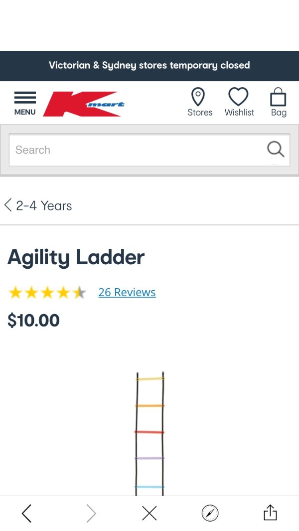 Agility ladder kmart sale